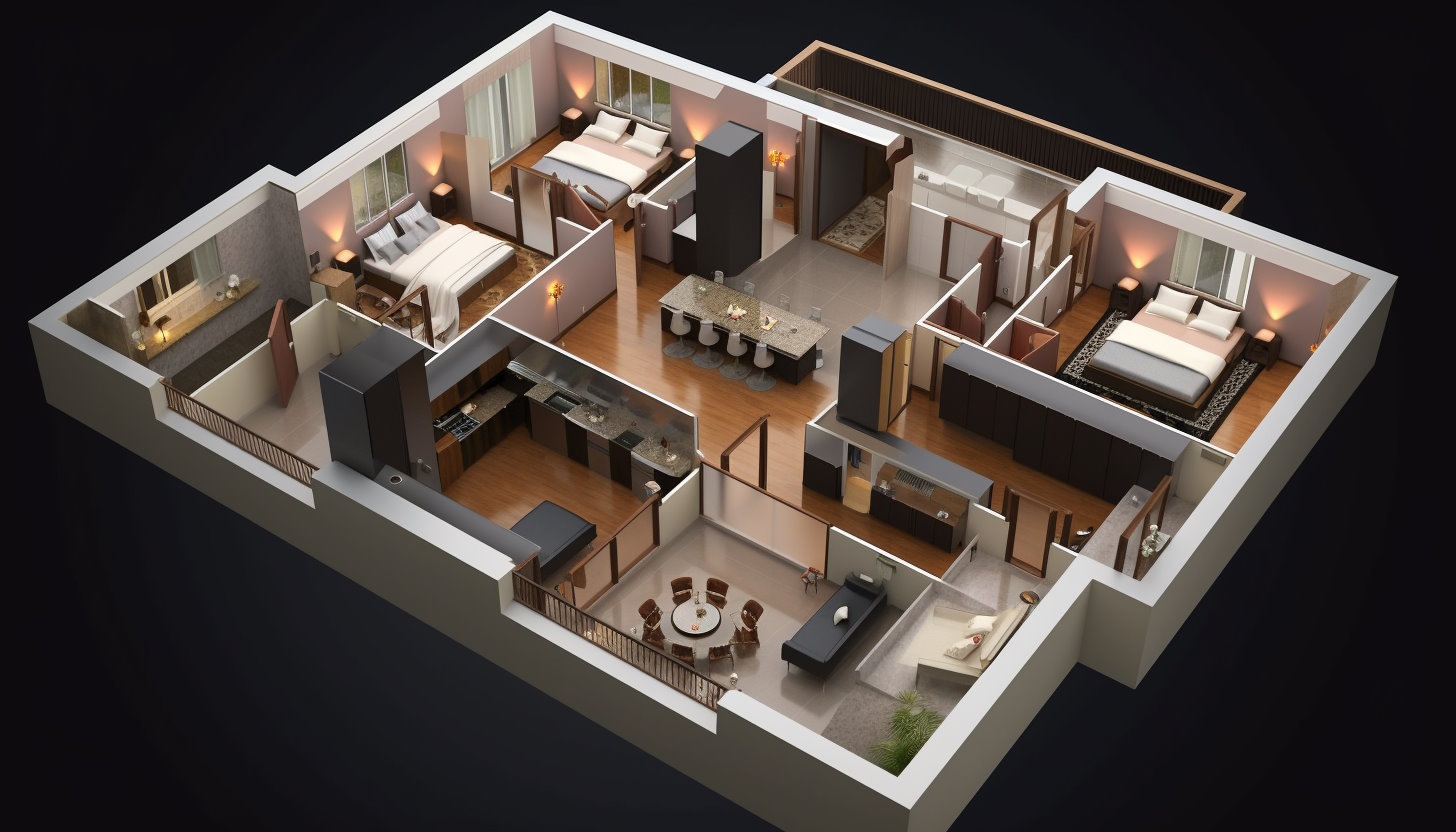 high-quality 3D home plan