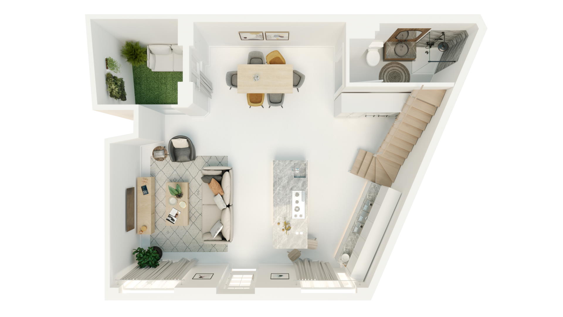 3D FLOOR PLANS RENDERING