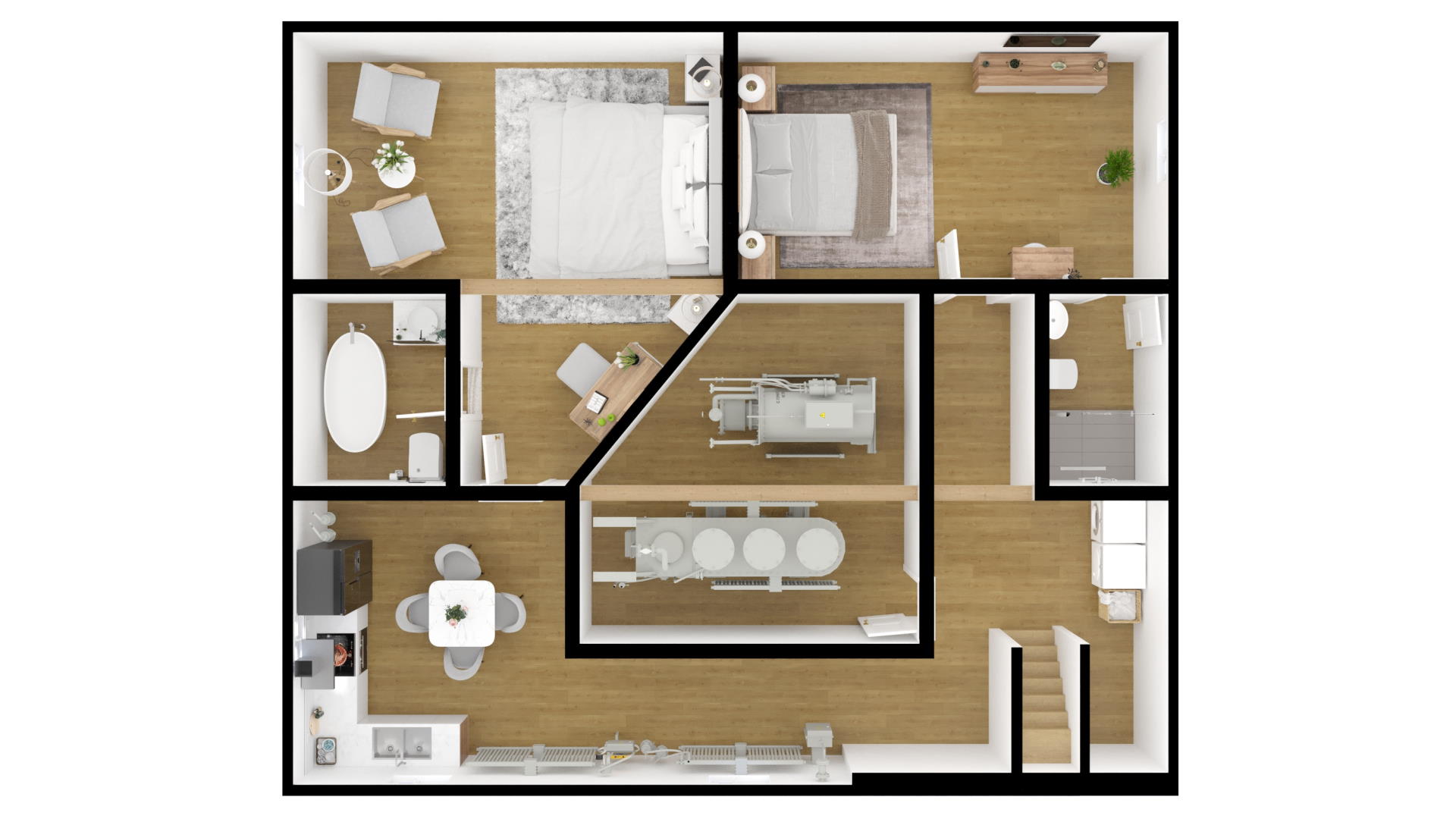 3D FLOOR PLANS RENDERING example